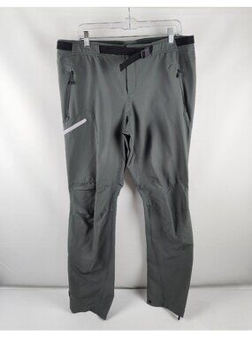 Eddie Bauer Pants Womens Large Gray First Ascent Cargo Hiking Pants Belt (36x32)